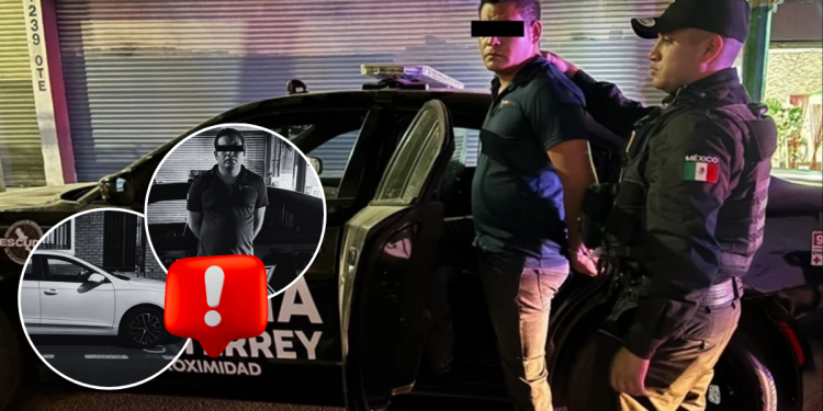 vehículo-robado-monitoreo-del-C4-centro-de-Monterrey-policía-municipal