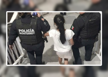 Tótem-de-seguridad-Policía-de-Monterrey-Paseo-Santa-Lucía