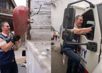PORTADA. adrián de la garza durante el operativo en colonia del maestro
