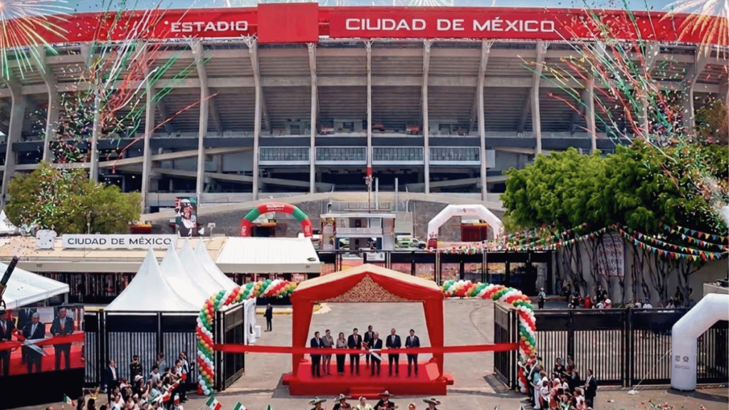 inauguración del Mundial en el Estadio Ciudad de México