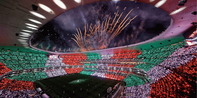 inauguración del Mundial en el Estadio Ciudad de México