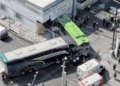 autobus sin frenos provoca fuerte accidente de transpais